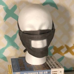 Face Mask with Plastic Panel for Deaf/Hearing Loss